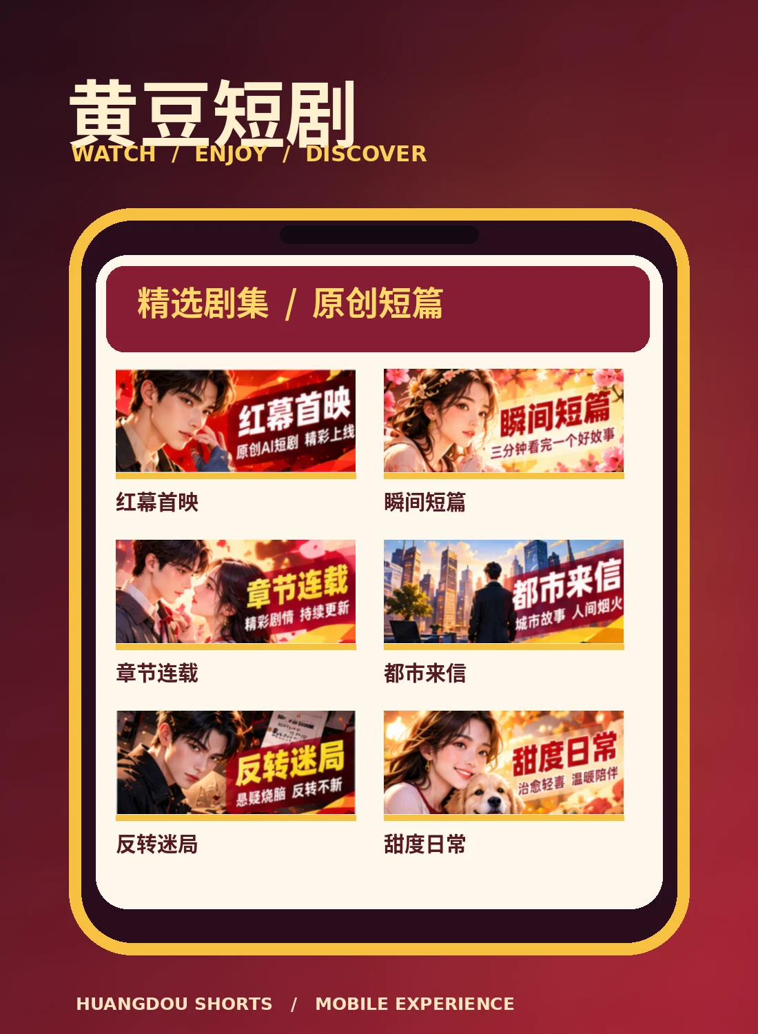 黄豆短剧移动端与品牌服务